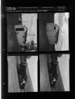 Outdoor restroom; Fire engine (4 Negatives) August - December 1956, undated [Sleeve 26, Folder h, Box 11]